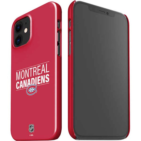 NHL Montreal Canadiens Lineup iPhone 12 Mini Lite Case