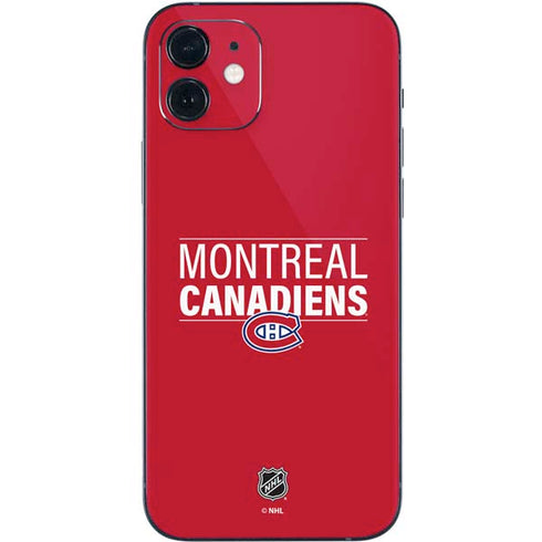 NHL Montreal Canadiens Lineup iPhone 12 Mini Skin