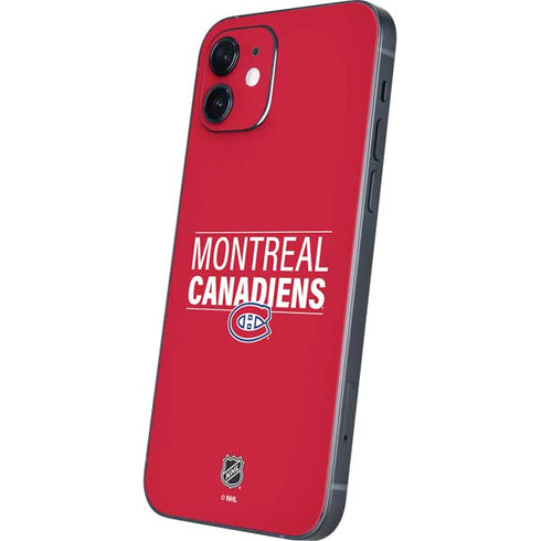 NHL Montreal Canadiens Lineup iPhone 12 Mini Skin