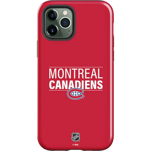 NHL Montreal Canadiens Lineup iPhone 12 Pro Impact Case