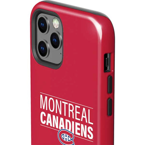 NHL Montreal Canadiens Lineup iPhone 12 Pro Impact Case
