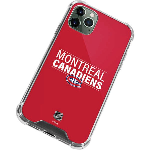NHL Montreal Canadiens Lineup iPhone 12 Pro Max Clear Case
