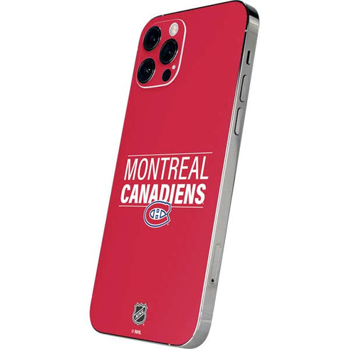NHL Montreal Canadiens Lineup iPhone 12 Pro Skin