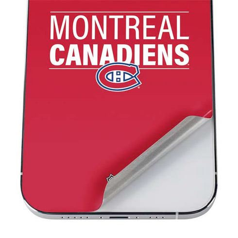 NHL Montreal Canadiens Lineup iPhone 12 Pro Skin