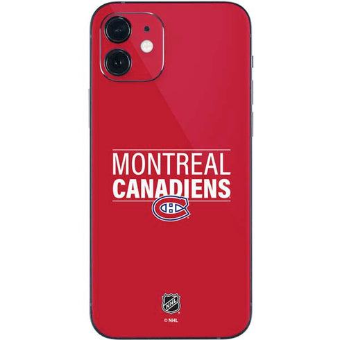 NHL Montreal Canadiens Lineup iPhone 12 Skin