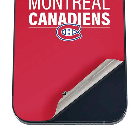 NHL Montreal Canadiens Lineup iPhone 12 Skin