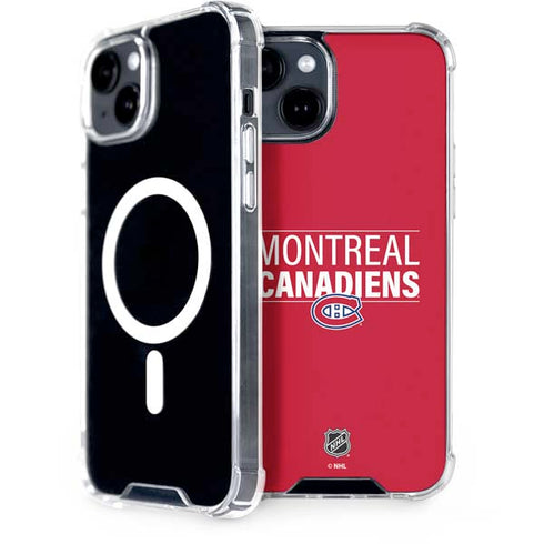 NHL Montreal Canadiens Lineup iPhone 13 MagSafe Case