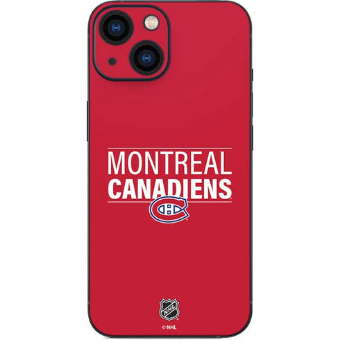 NHL Montreal Canadiens Lineup iPhone 13 Mini Skin