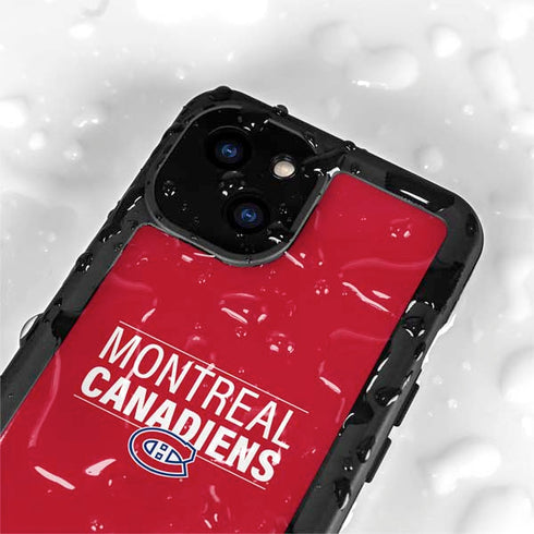 NHL Montreal Canadiens Lineup iPhone 13 Mini Waterproof Case