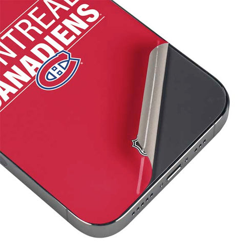 NHL Montreal Canadiens Lineup iPhone 13 Pro Max Skin