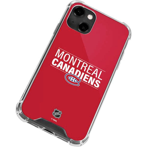 NHL Montreal Canadiens Lineup iPhone 14 Clear Case