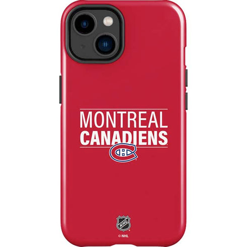 NHL Montreal Canadiens Lineup iPhone 15 Plus Impact Case