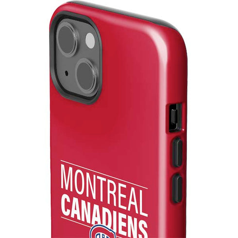 NHL Montreal Canadiens Lineup iPhone 15 Plus Impact Case