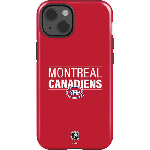 NHL Montreal Canadiens Lineup iPhone 15 Impact Case