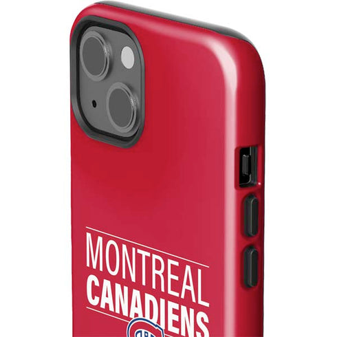 NHL Montreal Canadiens Lineup iPhone 14 Impact Case