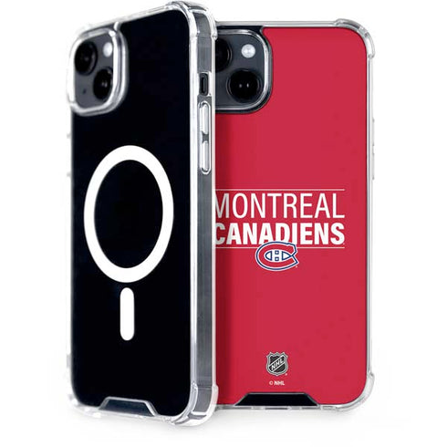 NHL Montreal Canadiens Lineup iPhone 15 Plus MagSafe Case