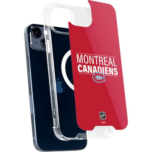 NHL Montreal Canadiens Lineup iPhone 15 Plus MagSafe Case