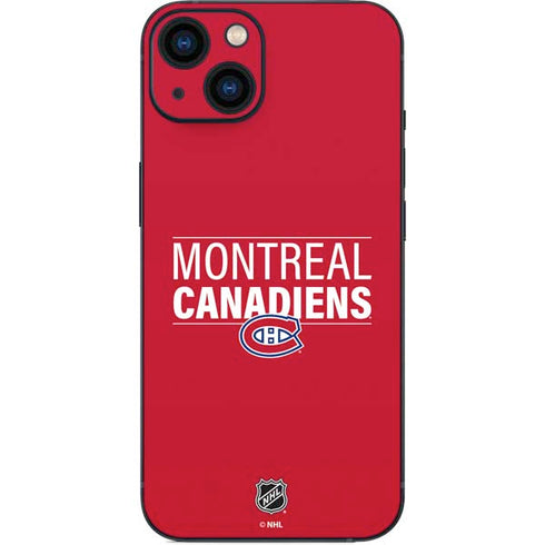 NHL Montreal Canadiens Lineup iPhone 14 Plus Skin