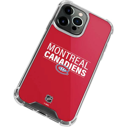 NHL Montreal Canadiens Lineup iPhone 15 Pro Max Clear Case