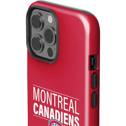 NHL Montreal Canadiens Lineup iPhone 15 Pro Max Impact Case