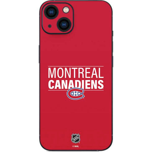 NHL Montreal Canadiens Lineup iPhone 14 Skin
