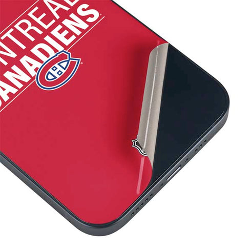 NHL Montreal Canadiens Lineup iPhone 14 Skin