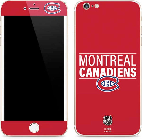 NHL Montreal Canadiens Lineup iPhone 6/6s Plus Skin