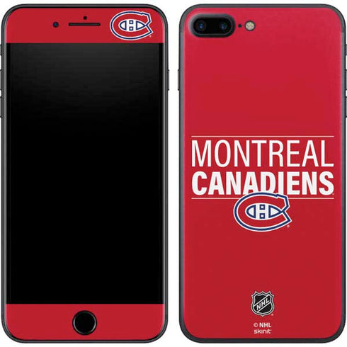 NHL Montreal Canadiens Lineup iPhone 8 Plus Skin