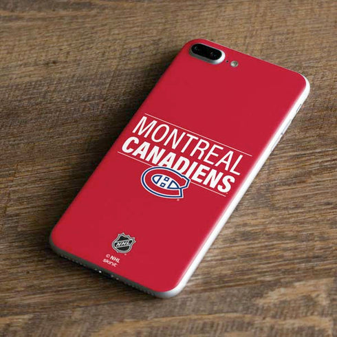 NHL Montreal Canadiens Lineup iPhone 8 Plus Skin