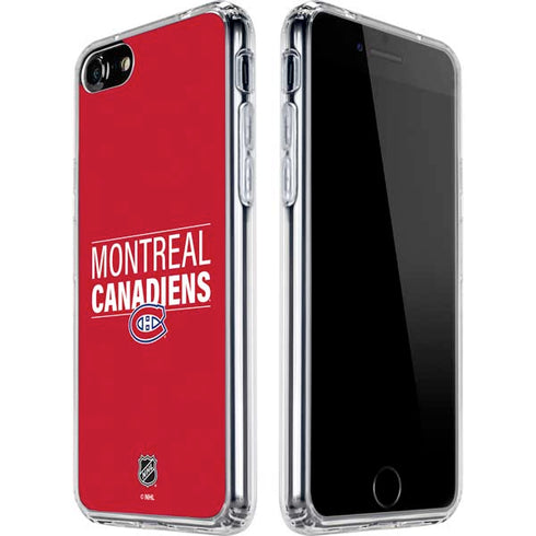NHL Montreal Canadiens Lineup iPhone SE (2nd & 3rd Gen) Clear Case