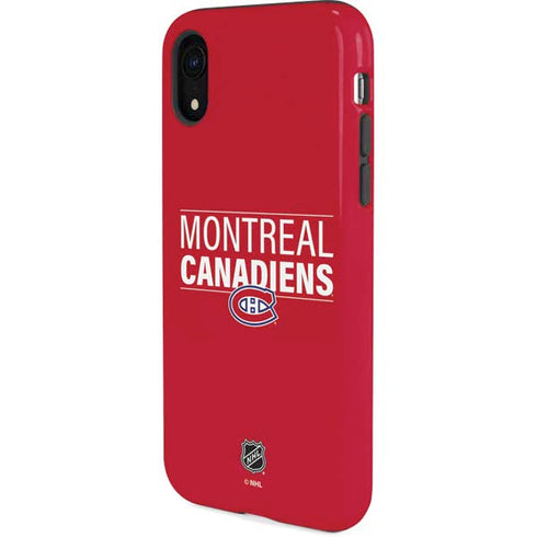 NHL Montreal Canadiens Lineup iPhone XR Pro Case