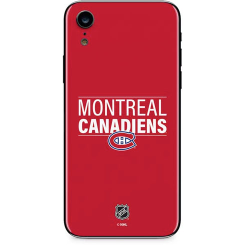 NHL Montreal Canadiens Lineup iPhone XR Skin