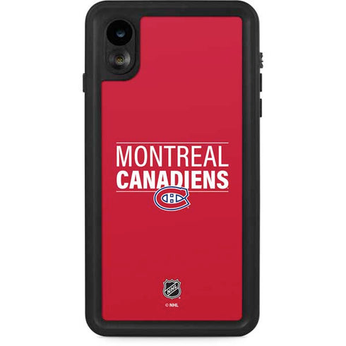 NHL Montreal Canadiens Lineup iPhone XR Waterproof Case