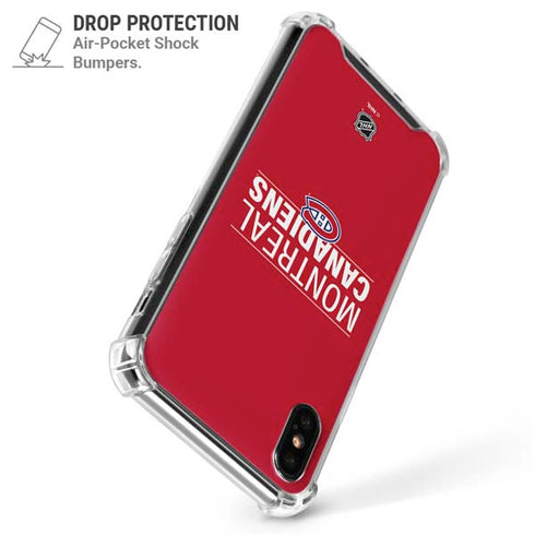NHL Montreal Canadiens Lineup iPhone XS Max Clear Case