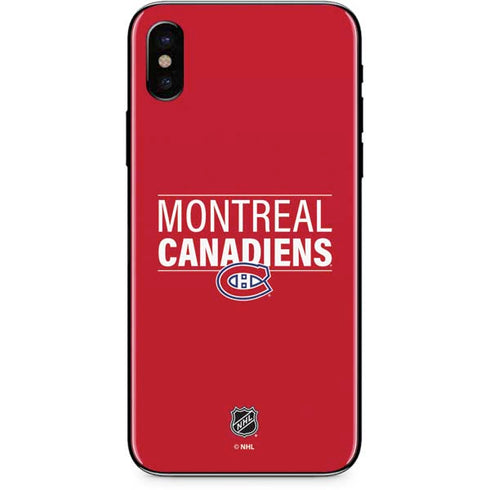NHL Montreal Canadiens Lineup iPhone XS Skin