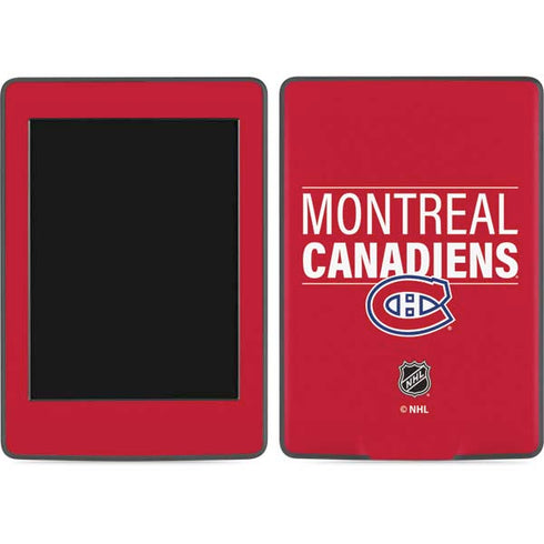 NHL Montreal Canadiens Lineup Amazon Kindle Skin