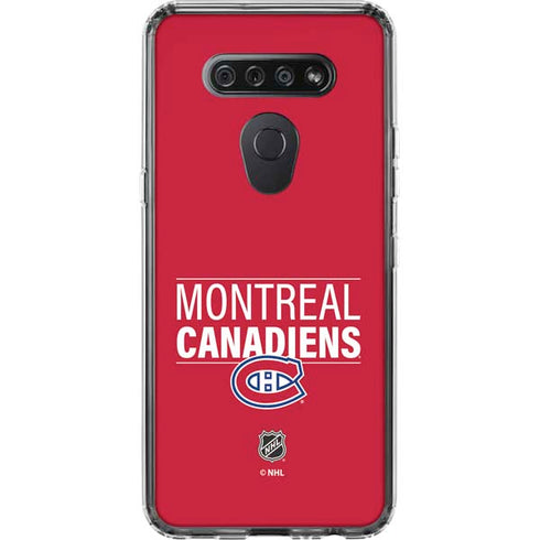 NHL Montreal Canadiens Lineup LG K51/Q51 Clear Case