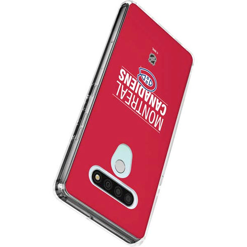 NHL Montreal Canadiens Lineup LG Stylo 6 Clear Case