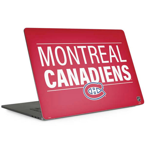 NHL Montreal Canadiens Lineup Apple MacBook Pro 15-inch Skin