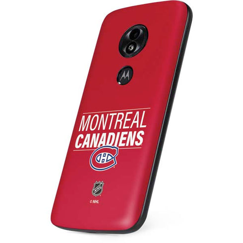 NHL Montreal Canadiens Lineup Moto E5 Play Skin