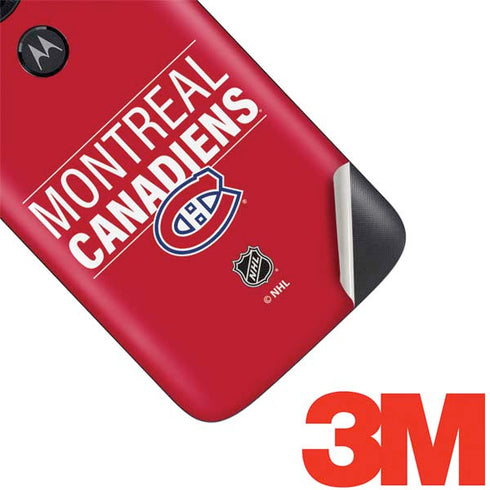 NHL Montreal Canadiens Lineup Moto E5 Play Skin