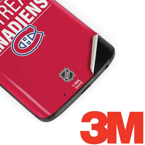 NHL Montreal Canadiens Lineup Moto G6 Skin
