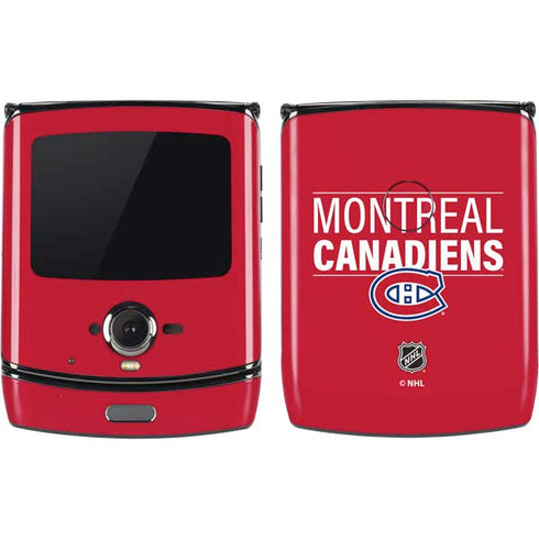 NHL Montreal Canadiens Lineup Motorola RAZR Skin