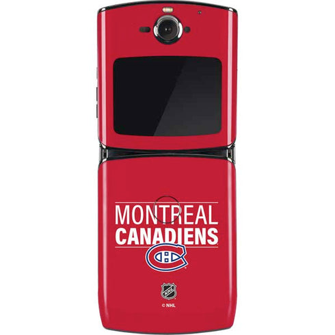 NHL Montreal Canadiens Lineup Motorola RAZR Skin