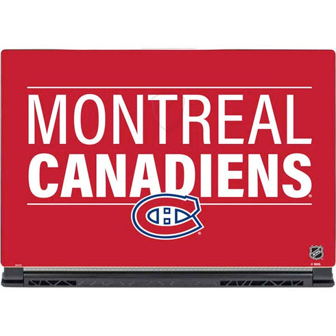NHL Montreal Canadiens Lineup MSI GS65 Stealth Laptop Skin