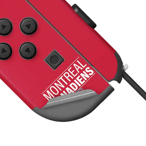 NHL Montreal Canadiens Lineup Nintendo Joy-Con (L/R) Controller Skin