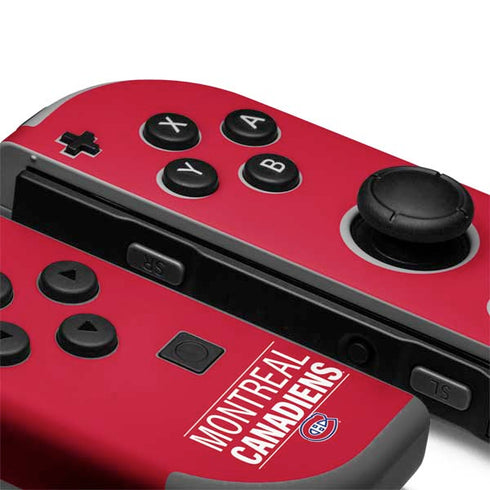 NHL Montreal Canadiens Lineup Nintendo Joy-Con (L/R) Controller Skin
