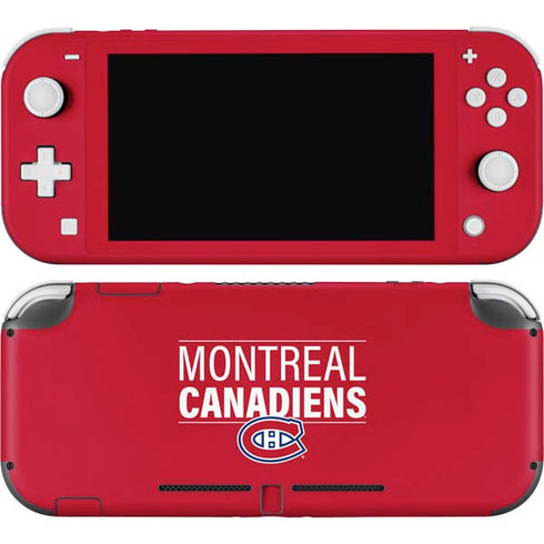 NHL Montreal Canadiens Lineup Nintendo Switch Lite Skin