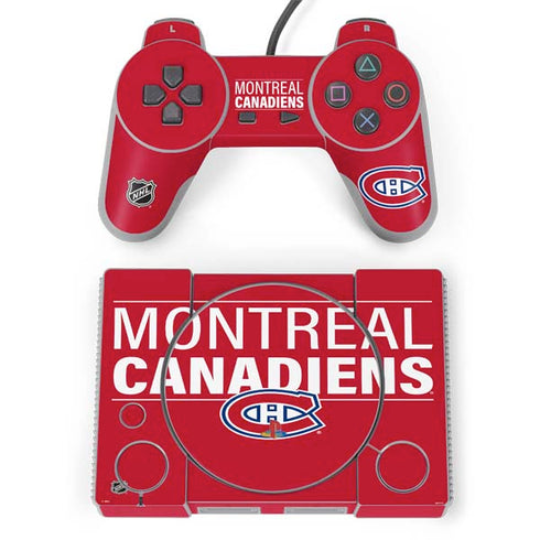 NHL Montreal Canadiens Lineup PlayStation Classic Bundle Skin
