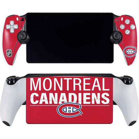 NHL Montreal Canadiens Lineup PlayStation Portal Remote Player Skin